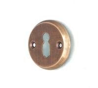 Antique Rosace pour trou de clé Laiton patiné BB pour porte intérieure