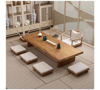 Antique Table Japanese Coffee Table Floor Tea Table Laptop Tatami Table Multifunctional Low Table for Living Room, Dining Room, Tea (Color : Brown, Size : 100x50x35cm)