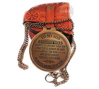 Antique to My Son Boussole avec étui/Cadeau de papa à fils/cadeau de maman à fils/cadeau de remise de diplôme pour fils/cadeau d'anniversaire