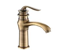 Antique Tout en Bronze Classique de Haute qualité Robinet de Chaleur Froide au-Dessus du comptoir lavabo Robinet de lavabo Clubhouse Villa Robinet d'eau Robinet de Navire