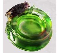 Antique Verre Corne d'abondance bougeur de Bougie de Rangement