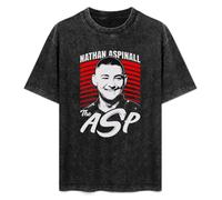 Antique Wash Shirt T-Shirts for Mens Womens Nathan Aspinall The Asp Darts Tribute English Player Retro Washed Tops Tees Black 3XL