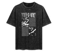 Antique Wash Shirt T-Shirts for Mens Womens Siouxsie and The Banshees Retro Washed Tops Tees Black XXL