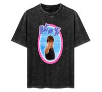 Antique Wash Shirt T-Shirts for Mens Womens Troy Bolton Says Bet on It Retro Washed Tops Tees Black XXL