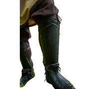 ANTIQUECOLLECTION Dark Scout Jambières en acier Greaves Larp Cosplay Armure - XL