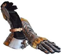 Antiquegifts2019 Gantelets de Style Chevalier en métal Gants d'armure de gobelet entièrement Fonctionnels