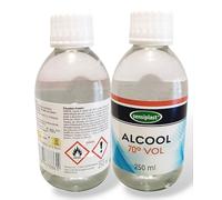 Antiseptique Alcool 70% Volume (1 x 250 ml), Alcool modifié pour désinfection cutanée, Solution désinfectante: plaies, matériel, surfaces