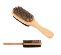 Antistatique Brosse à Barbe et Moustache Brosse À Barbe en Soie de Naturelle Massage du Cuir Chevelu Peigne Brosse avec Poignée 1 Pcs Idéale pour l'utilisation d' huile et de Tous Soins de Barbe