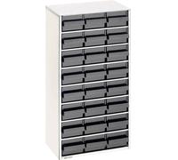 antistatique (ESD) raaco 1224-02 Casier ESD (L x l x H) 306 x 150 x 552 mm Nombre de compartiments: 24 câble de terre inclus Contenu 1 pc(s)