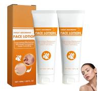 Antisudorifique pour le visage, lotion pour le visage absorbant la transpiration pour hommes et femmes, antisudorifique puissant pour la peau du front et de la tête et contrôle du visage gras (2pcs)