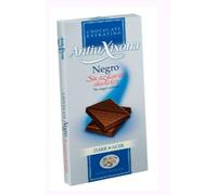 Antiu Xixona Chocolat Noir 85% sans Sucre, 2 Tablettes de 100g, Cacao Pur Intense