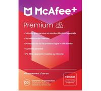 Antivirus - MCAFEE - McAfee+ Premium Familial 2024 - Appareils illimités - 1 An