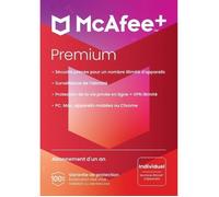 Antivirus - McAfee+ Premium Individuel - Appareils illimités - 1 An - Version Téléchargement