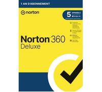 Antivirus - SYMANTEC - Norton 360 Deluxe 2025 - 1 An - 5 Appareils - Téléchargement