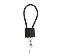 Mil-Tec Cadenas Antivol 200 mm avec câble 20 cm Noir