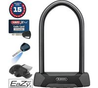 Antivol à arceau ABUS Granit XPlus 540 + support EaZy KF - antivol vélo à arceau parabolique puissant - niveau de sécurité ABUS 15 - noir - hauteur d'arceau 230 mm