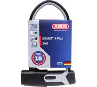 Antivol à arceau ABUS Granit XPlus 540 + support USH - antivol pour vélo avec arceau de 13 mm d'épaisseur et cylindre XPlus - niveau de sécurité ABUS 15 - hauteur d'arceau 230 mm