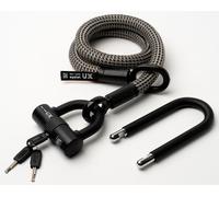 Antivol à arceau Texlock avec câble textile Eyelet 100cm U/X -lock electric / gris