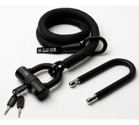 Antivol à arceau Texlock avec câble textile Eyelet 100cm U/X -lock onyx / noir