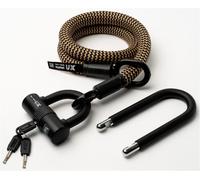 Antivol à arceau Texlock avec câble textile Eyelet 100cm U/X -lock wild / chanvre