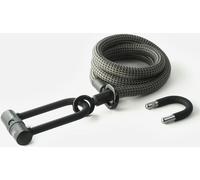 Antivol à arceau Texlock avec câble textile Eyelet 160 cm U/X -lock electric / gris