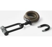 Antivol à arceau Texlock avec câble textile Eyelet U/X -lock wild / chanvre S - 80cm