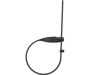 Antivol à câble ABUS Combiflex TravelGuard - antivol pour sécuriser le casque, la poussette, les skis et les bagages - longueur du câble 75 cm - avec code chiffré - noir