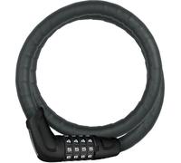 Antivol à câble blindé ABUS Steel-O-Flex Tresorflex 6615C + support SCLL - serrure à combinaison en câble d'acier avec blindage en douilles d'acier - niveau de sécurité ABUS 5 - 85 cm