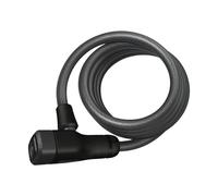 ABUS Antivol câble spiralé Star 4508K/150 – 8 mm, 1,5 m, Niveau de sécurité 2, avec clé – Noir