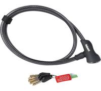 Antivol à câble OnGuard Akita 8039X 120cm, Ø 12mm, noir (1 kit)