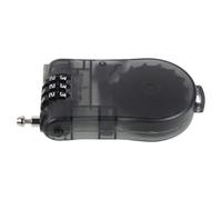 Antivol à Câble Rétractable 38 Pouces, Combinaison 3 Chiffres, Noir | ABS et Acier, Bouton de Réinitialisation, Usage Extérieur, pour Casque Moto, Poussette, Voyage