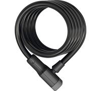 Antivol à câble spiralé ABUS Booster 6512K/180 avec support SCMU Snap Cage - Antivol vélo en câble spiralé flexible - Niveau de sécurité ABUS 4 - 180 cm