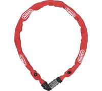 Antivol à chaîne ABUS 1200 Web - Antivol à combinaison à 3 chiffres - Chaîne en acier trempé - Antivol vélo léger avec choix de couleurs - Accessoires pour vélo - 60 cm - Rouge
