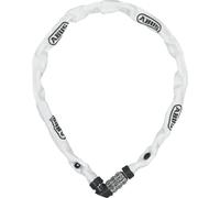 Antivol à chaîne ABUS 1200 Web - Antivol à combinaison à 3 chiffres - Chaîne en acier trempé - Antivol vélo léger avec choix de couleurs - Accessoires pour vélo - 60 cm - Blanc