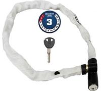 Antivol à chaîne ABUS 1500 Web - antivol vélo en acier spécial - chaîne ronde de 4 mm d'épaisseur - niveau de sécurité 3 ABUS - 60 cm - blanc