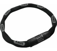 Antivol à chaîne ABUS 8808C - serrure à combinaison stable en acier spécialement trempé - chiffres bien lisibles avec cache - niveau de sécurité ABUS 9 - 85 cm - noir