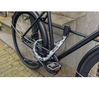 Antivol à chaîne ABUS Catena 6806K - Antivol vélo léger en acier trempé avec gaine textile à la mode - Chaîne carrée avec niveau de sécurité ABUS 6 - 85 cm - gris réfléchissant