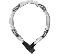 Antivol à chaîne ABUS Catena 6806K - Antivol vélo léger en acier trempé avec gaine textile à la mode - Chaîne carrée avec niveau de sécurité ABUS 6 - 110 cm - gris réfléchissant