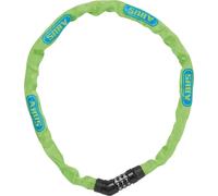 Antivol à chaîne ABUS Steel-O-Chain 4804C - serrure à combinaison en acier spécial - niveau de sécurité ABUS 3 - 75 cm - jaune/vert