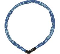 Antivol à chaîne ABUS Steel-O-Chain 4804C SYMBOLS - Antivol à combinaison pour vélos d'enfants - Niveau de sécurité ABUS 3 - 75 cm - Bleu