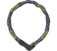 Antivol à chaîne ABUS Tresor 1385/75 Blue Mask - serrure à combinaison en acier trempé - chaîne carrée de 6 mm d'épaisseur - niveau de sécurité ABUS 6 - 75 cm - bleu