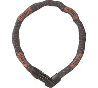 Antivol à chaîne ABUS Tresor 1385/75 Grey Lightning - serrure à combinaison en acier trempé - chaîne carrée de 6 mm d'épaisseur - niveau de sécurité ABUS 6 - 75 cm - gris