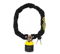Bikeribbon Antivol à chaîne Auvray K.Block 1,5 m Maillon Ø10 mm avec cadenas 74×112 mm