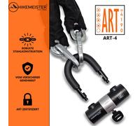 Antivol à chaîne HikeMeister® Antivol pour vélo | Niveau de sécurité élevé | Certificat ART 4 | Antivol pour scooter électrique Mobylette E-Bike & vélo de haute qualité Chaîne 120 cm - épaisseur : 11