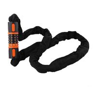 Antivol à chaîne robuste avec cadenas à combinaison à cinq chiffres, 7,5 mm en alliage d'acier résistant aux coupures pour vélo, moto, résistant aux intempéries (1,5 m)