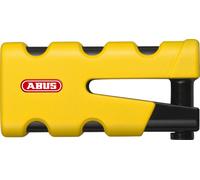 Antivol à disque de frein ABUS Granit Sledg 77 - Antivol pour moto avec cylindre XPlus sécurisé et câble de rappel - Niveau de sécurité ABUS 17 - Jaune (grip yellow)