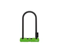 Antivol à étrier ABUS Ultra 410 + support d'antivol SH34 - antivol vélo à étrier rond - niveau de sécurité ABUS 8 - noir/vert - hauteur d'étrier 230 mm
