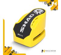Antivol bloque-disque SHAD SC61 jaune avec alarme C0S6103A