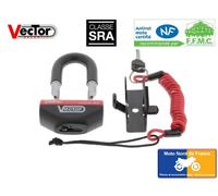Vector Antivol bloque-disque MiniMax+ – Homologué SRA – Ø16 mm / 47×40 mm