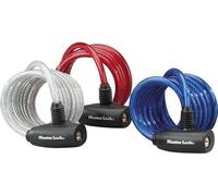 Antivol câble Masterlock - 8127EURDPRO - 1,8m x 8mm - Acier torsadé - Bleu